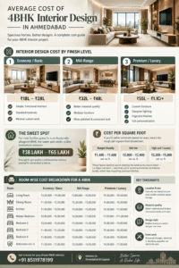 Average Cost of 4BHK Interior Design in Ahmedabad (1)