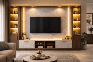 LED-Enhanced TV Unit Design