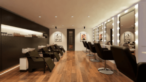 Modern Minimalism Salon Interior