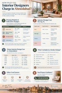 How Much Do Interior Designers Charge in Ahmedabad