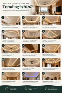 What POP Ceiling Designs Are Trending in 2026