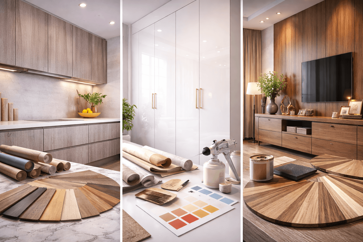 Laminate vs PU vs Veneer